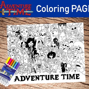 Adventure Time VILLAINS Coloring Page