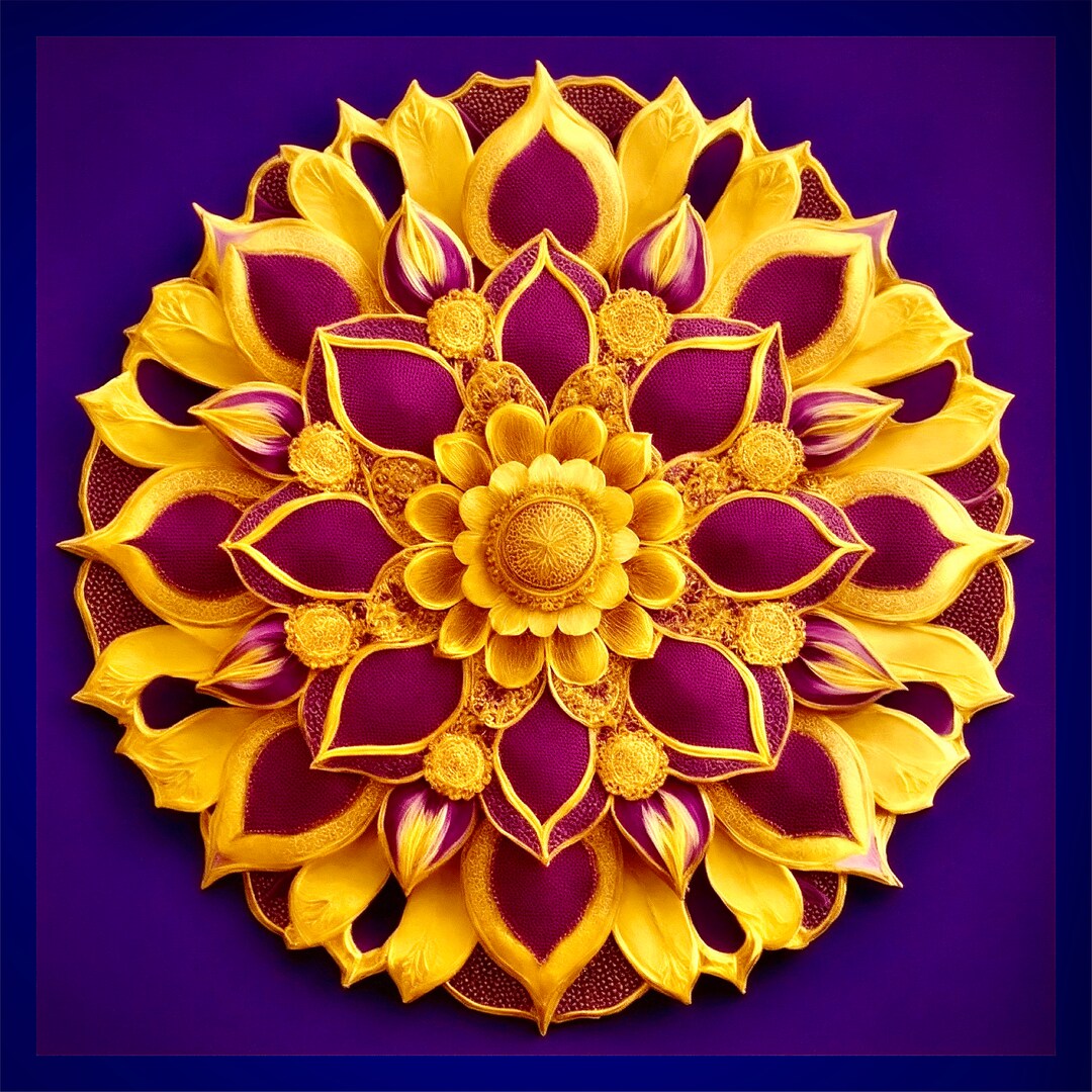 Purple Mandala Art, Mandala Artwork, Digital Download, Instant Download Wall Art, Indian Mandala