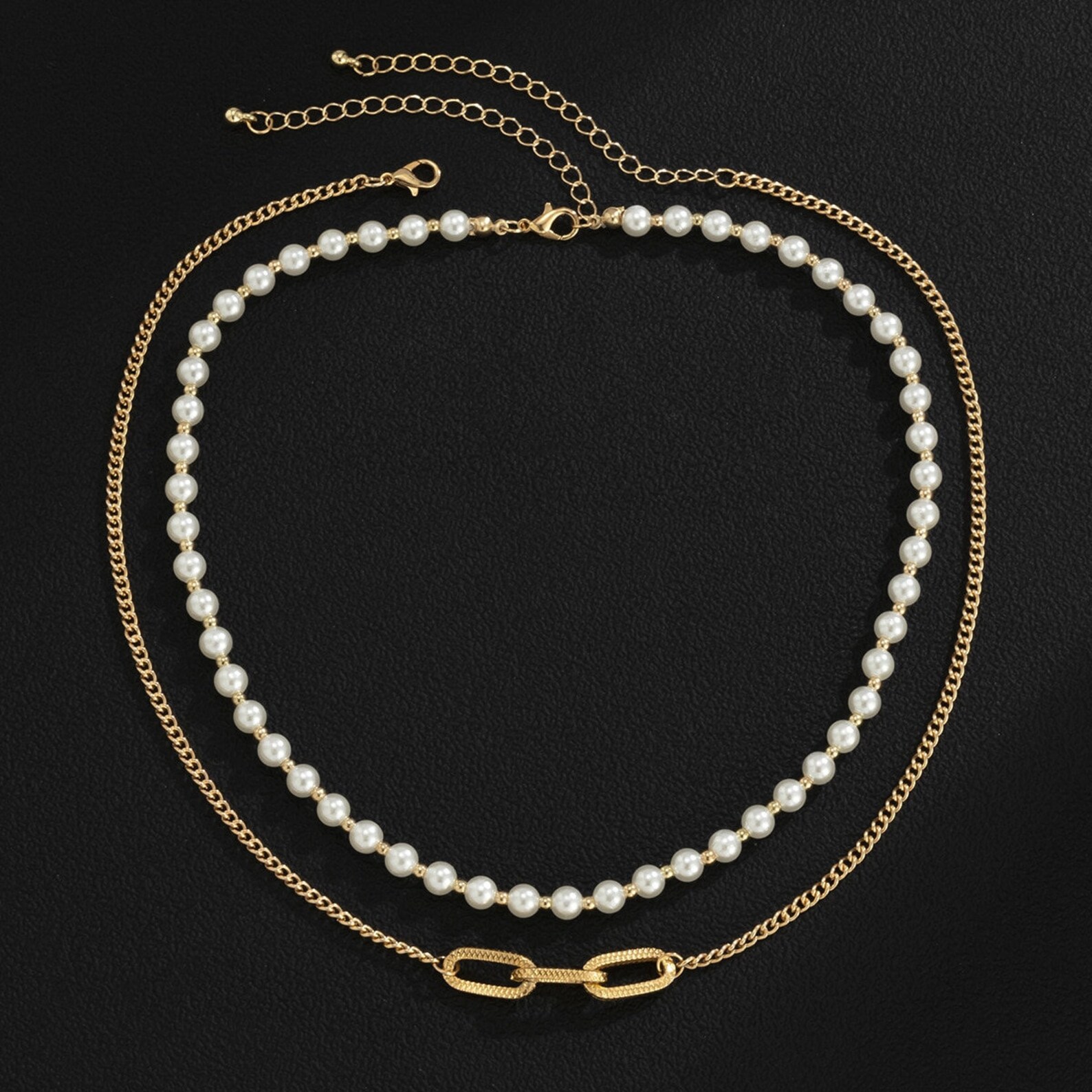 Pearl Necklace With Chain for Men and Women Pearl Necklace for Men