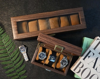 Custom Father's Day Gift,Personalized Watch Storage,Watch Case, Personalized Gift for Him Husband,Custom Engraved Watch Box for Men