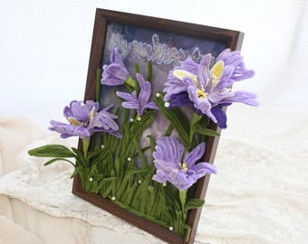 3D-Blumendekorationen, Schlafzimmerornamente, Einweihungsgeschenke, beruhigende Wohnkultur, handgefertigte Produkte im sanften Nischenstil, Wandmontage