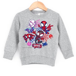 Spidey Crewneck- Spider Boy Crewneck- Spider Boy Shirt- Spidey Shirt- Toddler Boy Shirt- Toddler Boy Crewneck- Spider Shirt- Spider Crewneck