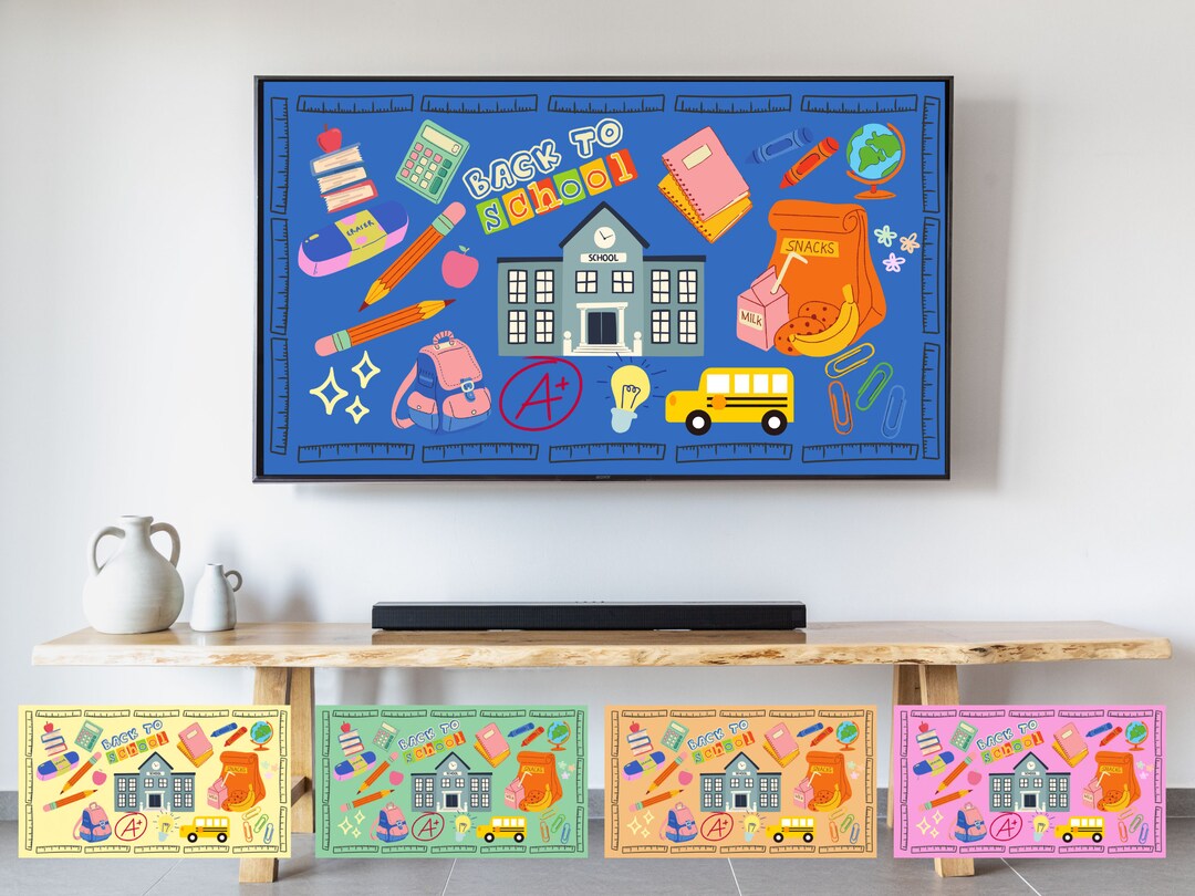 Samsung Frame Tv Digital Art Back to School Etsy