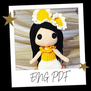 Crochet pattern doll Amigurumi doll Jenny and Bunny pdf, Crochet doll pattern,Crochet PDF English