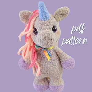 Unicorn crochet pattern,amigurumi tutorial pdf in English, in english, Instant pdf download , baby unicorn, amigurumi, unicorn pattern .