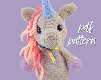 Unicorn crochet pattern,amigurumi tutorial pdf in English, in english, Instant pdf download , baby unicorn, amigurumi, unicorn pattern .