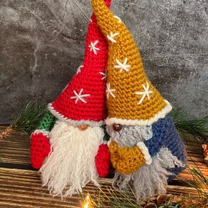 Crochet gnome amigurumi pattern/Crochet Valentines day gnome pattern/gnome Santa, Crochet PDF pattern (English_US terms)/amigurumi pattern