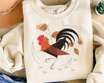 Women Chicken Sweatshirt, Fluffy Chicken Sweatshirt/T-Shirt, Animal Sweatshirt, Funny Farmer Farm Hoodie,Funny Chicken Sweatshirt,