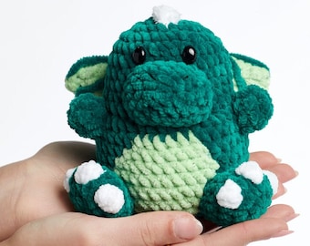 Baby Dragon Amigurumi Crochet Pattern (PDF) (English),Dinosaur No Sew Crochet Pattern Dinosaur ,the dragon crochet pattern