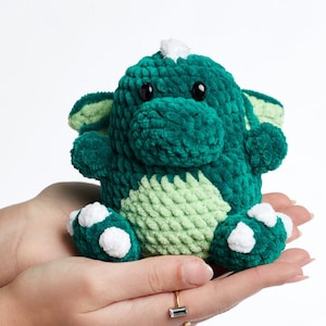 Baby Dragon Amigurumi Crochet Pattern (PDF) (English),Dinosaur No Sew Crochet Pattern Dinosaur ,the dragon crochet pattern