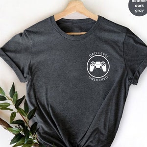 Dad Level Unlocked Shirt, Father&#39;s Day Tee Shirt, Gaming Dad Shirt, Expectant Father Shirt, Pregnancy Announcement to Husband Gift,Dad Shirt