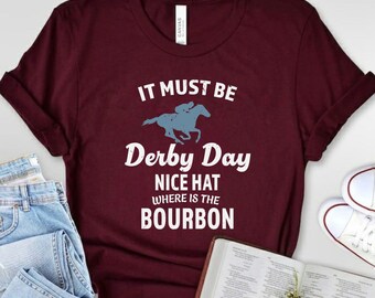 Derby Vibes Shirt, Kentucky Derby Shirt, Derby Wochenende Renntag Shirt, lustiges Derby Shirt, Pferderennen Geschenk, Derby Day Anzug Shirt, Derby Zeit.