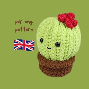 Fence Post Cactus, Crochet Pattern,Rosette Succulent Crochet Pattern,PDF Pattern Download,Amigurumi,eng pdf