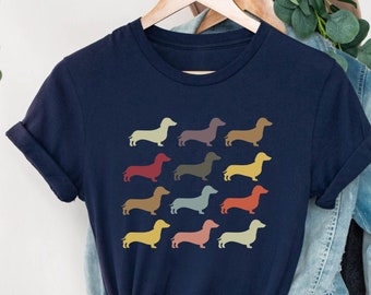 Camiseta de perro salchicha, regalo para mamás amantes de los perros salchicha, regalo para mamás de perros salchicha, camiseta divertida para mamás de perros salchicha, camiseta para mamás de perros salchicha