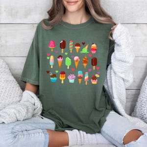 Eistüte Shirts, Eis Shirt, Sommer Shirt, Eis Party Shirt, Urlaub Shirt, Eis Liebhaber Shirt, Foodie Shirt, Strand Shirt