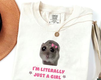 I'm Literally Just A Girl SNUG FIT Crop Top | Crop Top | Graphic Top | Gift For Her | Y2K Baby Tee | Y2K crop top | Gift for friend