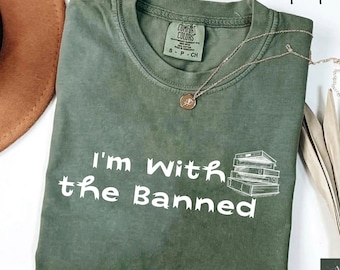 Verbotene Bücher T-Shirt, Buch-Liebhaber Bibliothekar Geschenk, Lesen verboten Bücher Shirt, verboten Buch Shirt, Lese Shirt, Bibliothekar Shirt, Buch-Liebhaber Kleidung