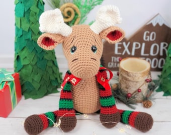 the Moose Crochet PDF Pattern ONLY, Amigurumi Moose, Handmade Moose,moose tutorial, amigurumi, amigurumi moose, moose pattern