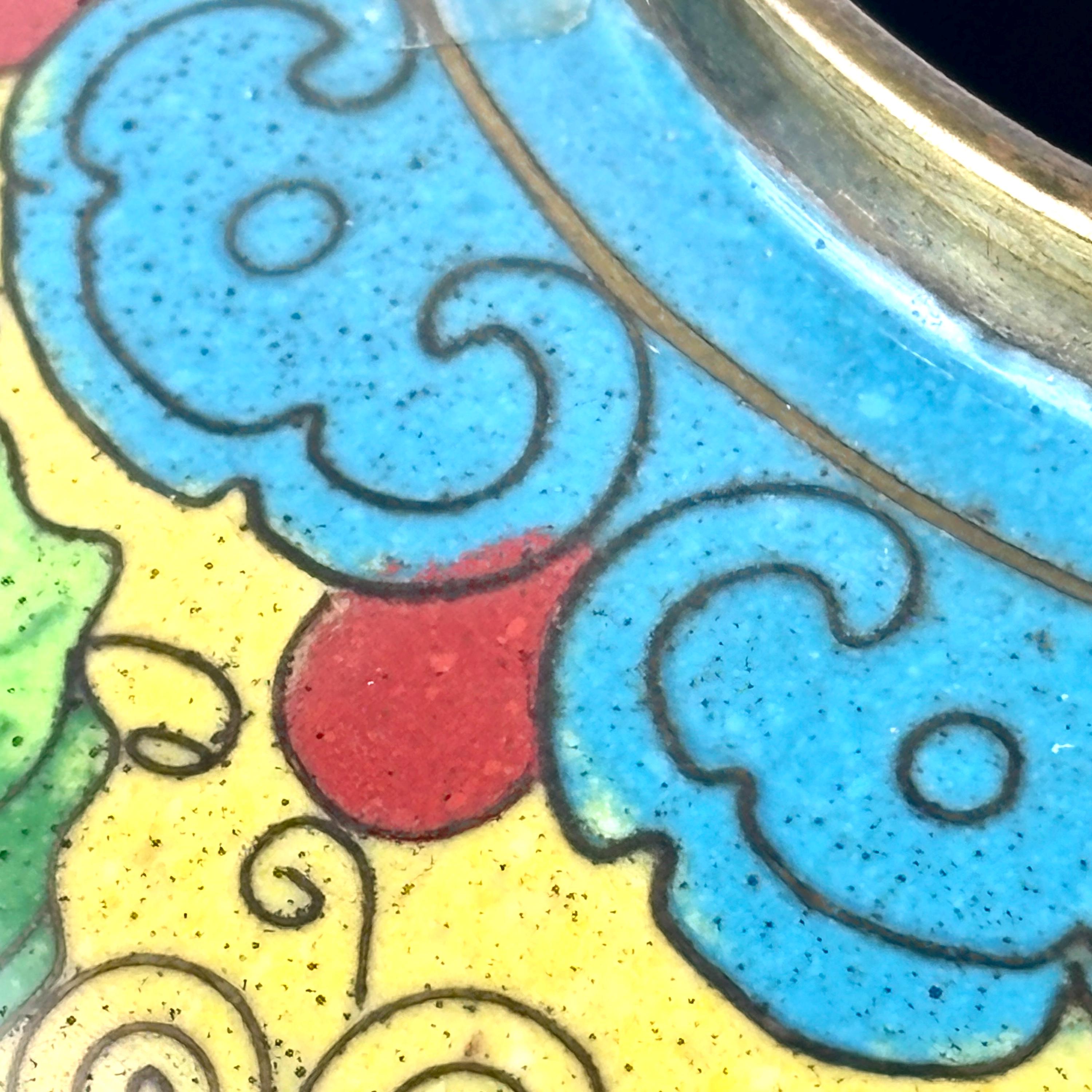 七宝焼 黄釉 花瓶 M R9074B 七宝焼 黄釉 花瓶 M R9074B