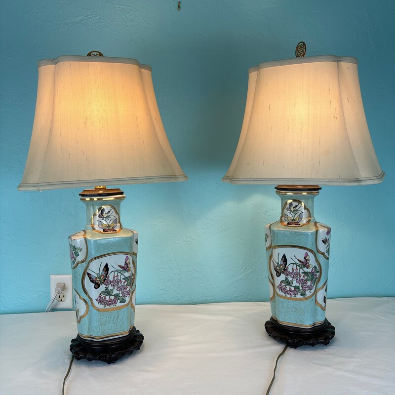 Chinoiserie Lamp - Etsy