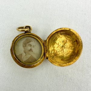 Antique 14k Gold Monogrammed Locket