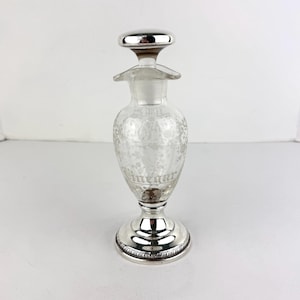 Vintage Sheffield Silver Oil and Vinegar Cruet