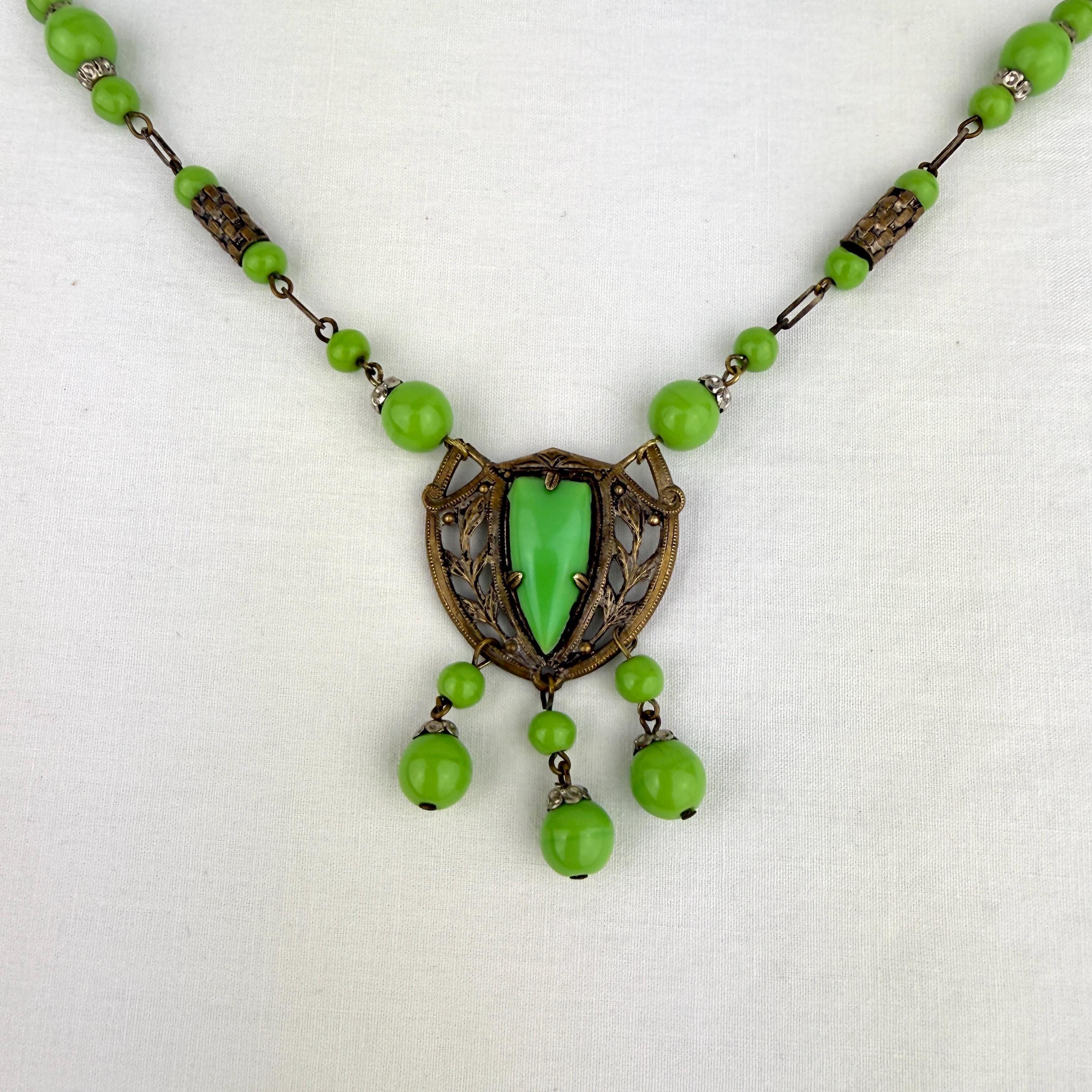 Vintage czech art deco necklace - Etsy 日本