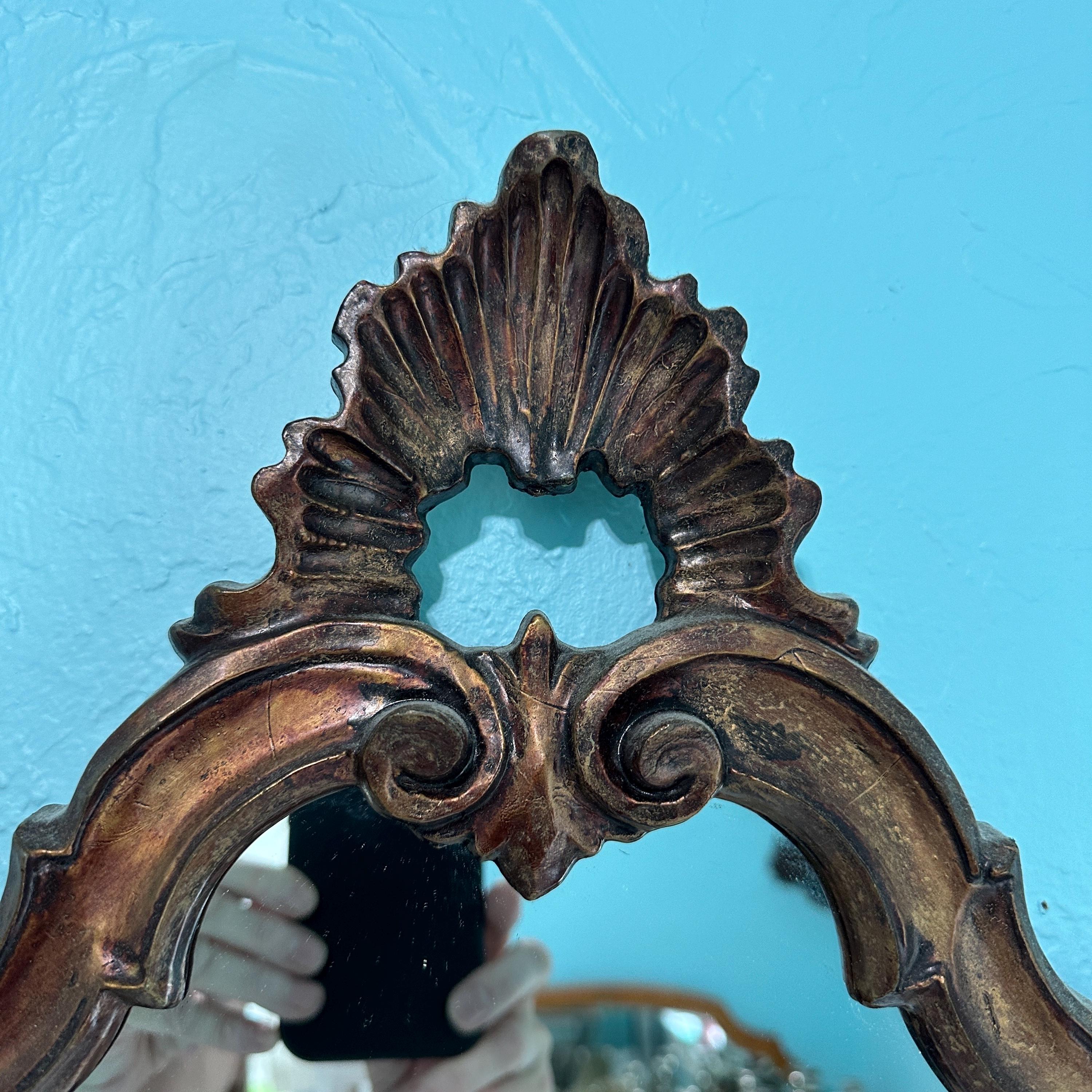 Vintage Rococo Style Italian Mirror 15” X 25.75” - Etsy