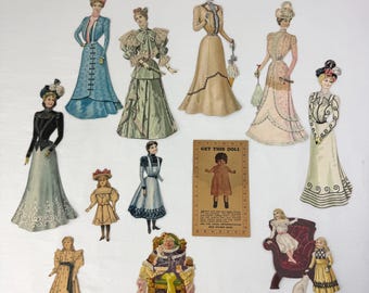 Antique Paper Doll and Advertising Ephemera