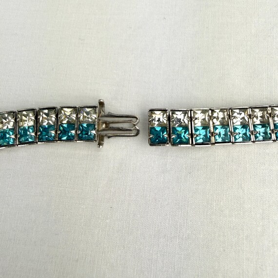 Vintage Channel Set Rhinestone Choker Necklace & … - image 11