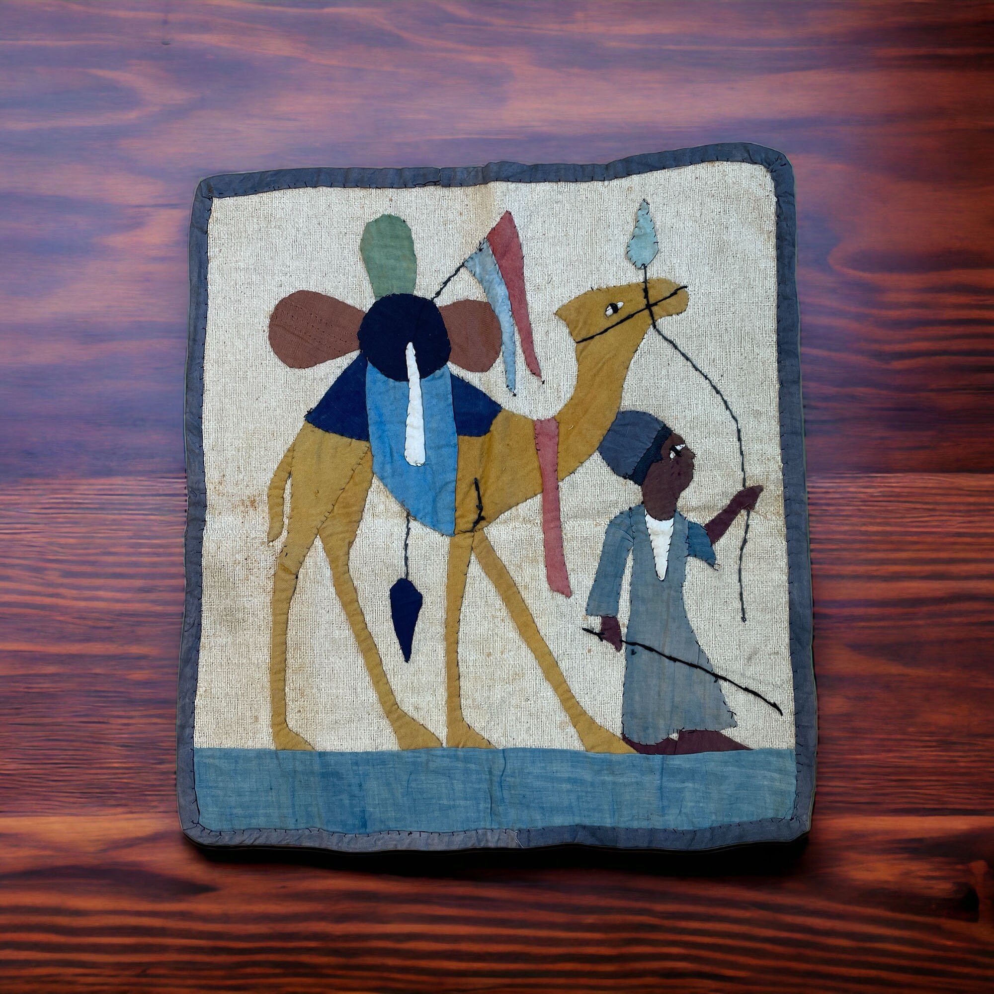 Two Khayamiya Egyptian Tentmaker Appliqué Wall Hangings Etsy