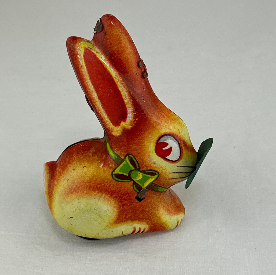 Vintage Tin Litho Hop Hop Rabbit - Etsy