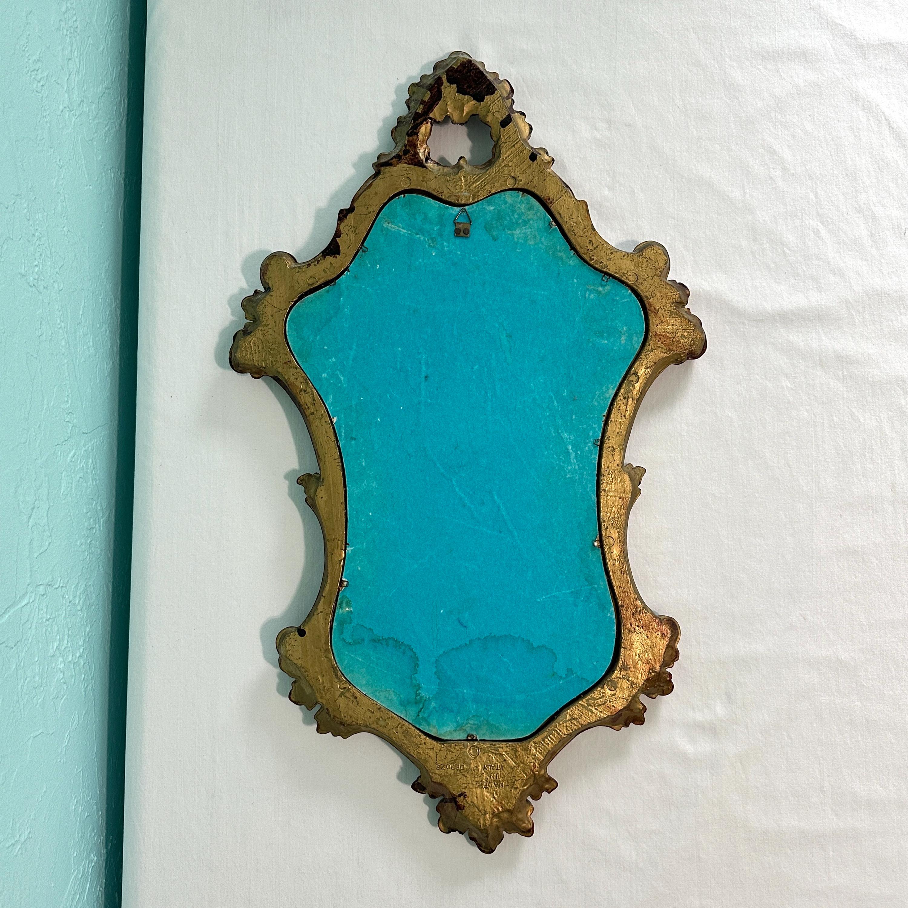 Vintage Rococo Style Italian Mirror 15” X 25.75” - Etsy