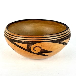Early 20th century Hopi Polychrome Pottery Bowl