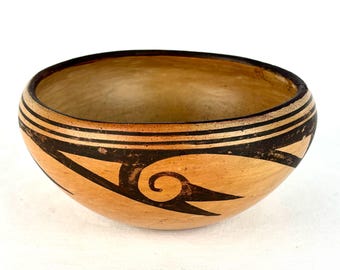 Anfang des 20.Jahrhunderts Hopi Polychrome Keramik Schale