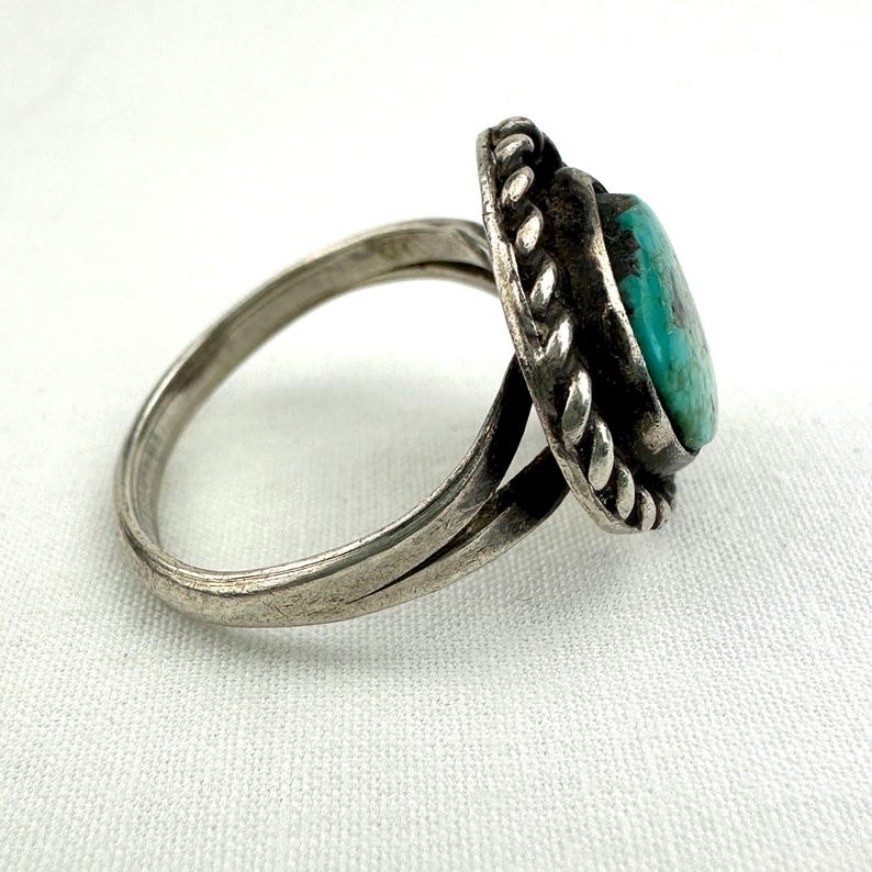 Vintage Native American Turquoise Ring Size 6.25 - Etsy
