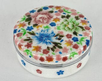 Vintage Ando Cloisonné Snuisterijdoosje Japans Mid Century Emaille