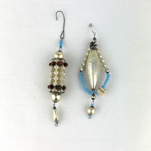 2 Vintage Czechoslovakian Glass Ornaments