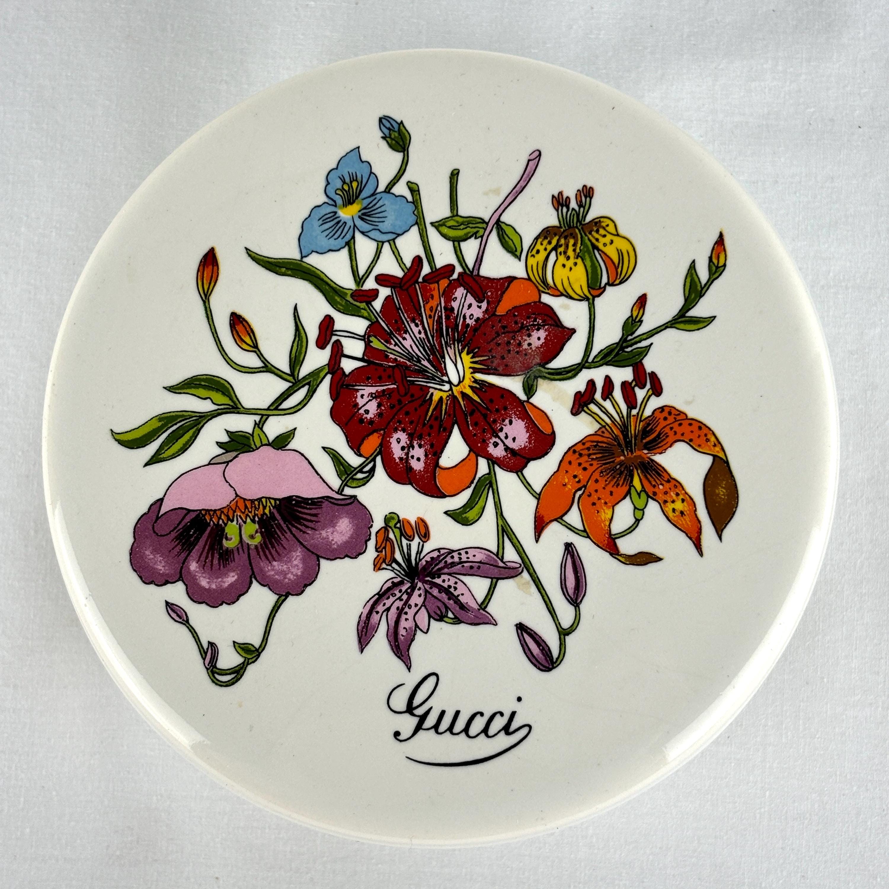 Vintage Gucci Richard Ginori Floral Trinket Box - Etsy Canada