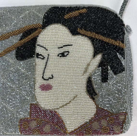Hand Beaded Purse Made by Genie in Korea - image 3