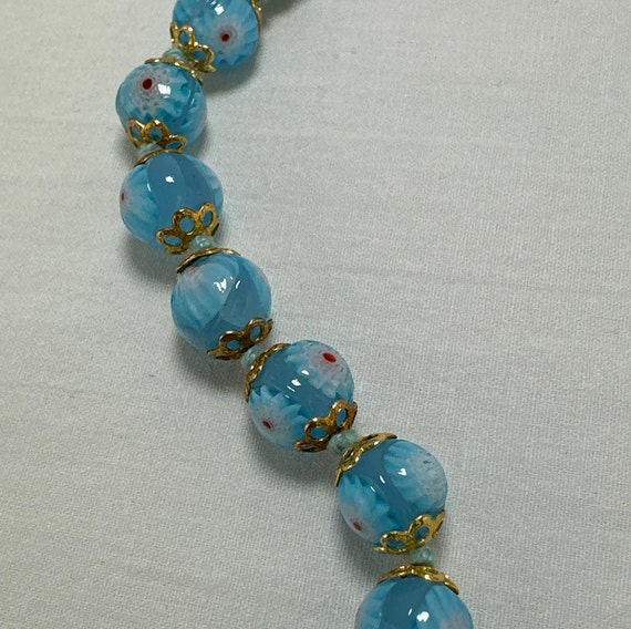 Vintage Italian Art Glass Bead Necklace - image 5