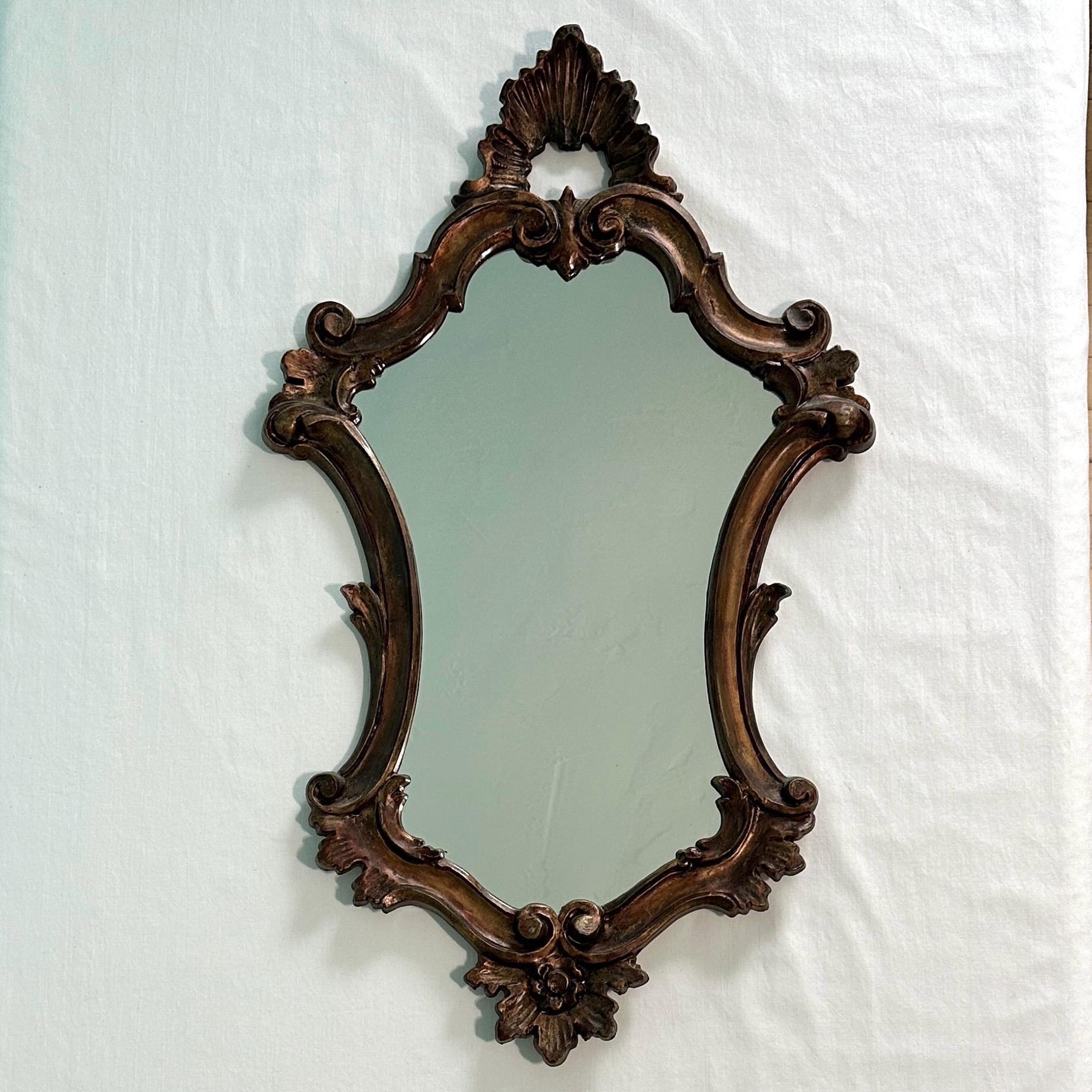 Vintage Rococo Style Italian Mirror 15” X 25.75” - Etsy