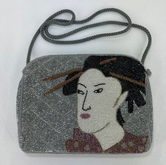 Hand Beaded Purse Made by Genie in Korea - image 2