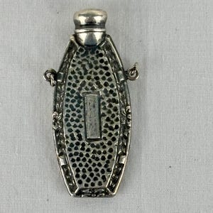 Antique Sterling Silver Perfume Bottle Pendant