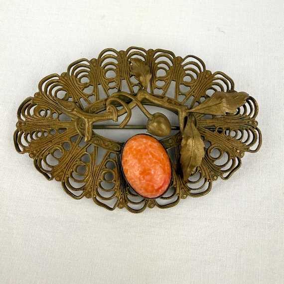 Antique Arts & Crafts Sash Brooch