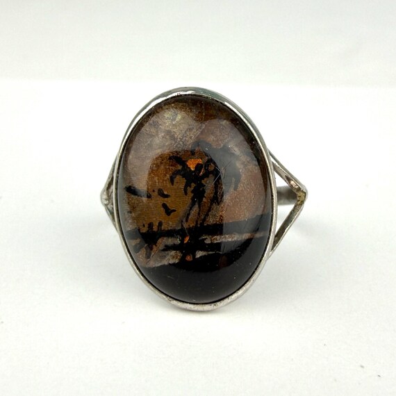 Vintage Hoffman Sterling Butterfly Wing Ring