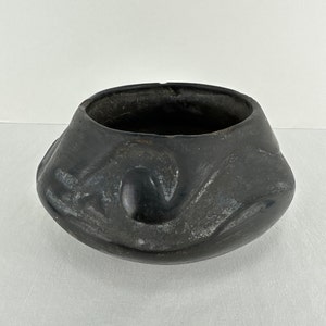 Historic Santa Clara Pottery with Serpent Design Signed Teresita and Juan As Found