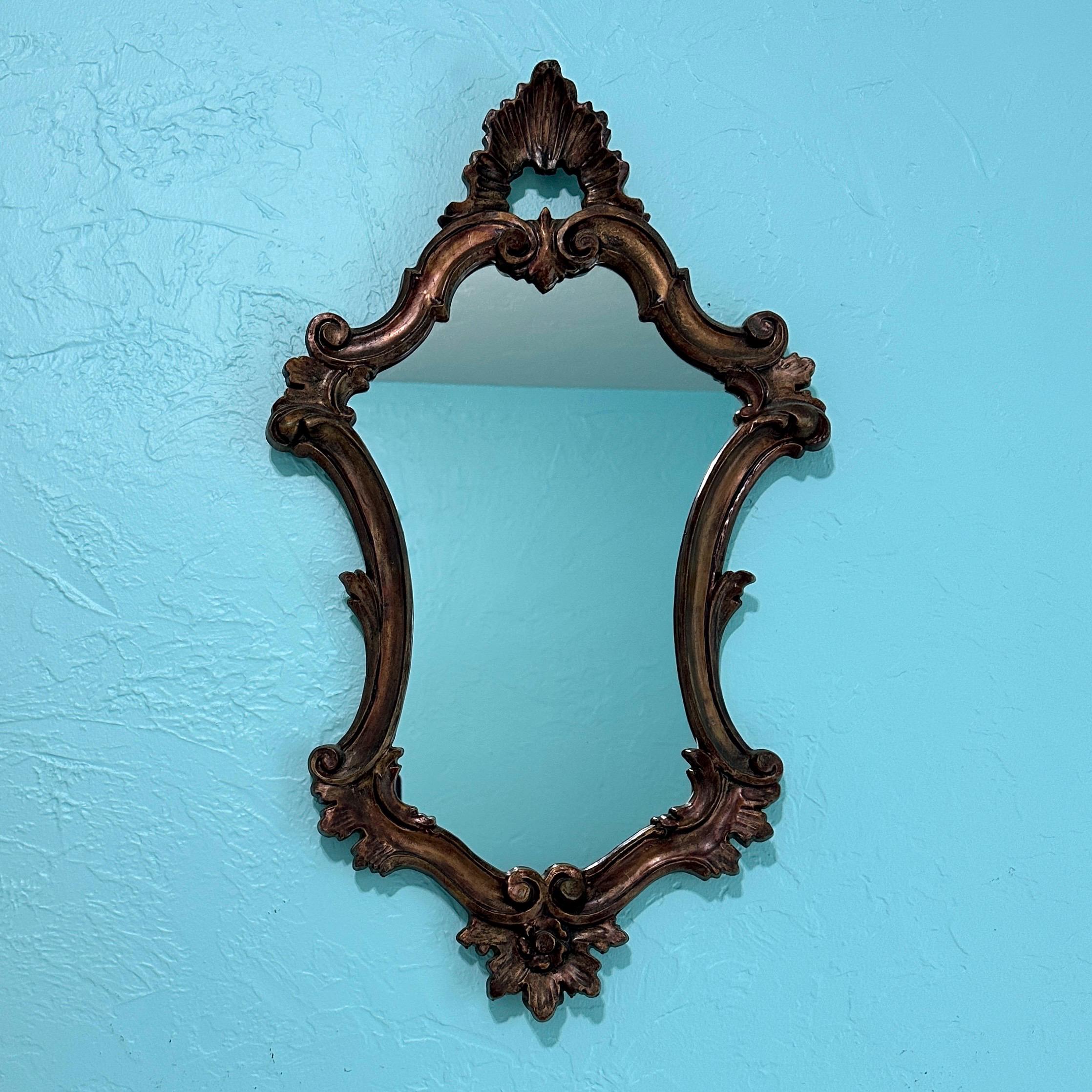 Vintage Rococo Style Italian Mirror 15” X 25.75” - Etsy