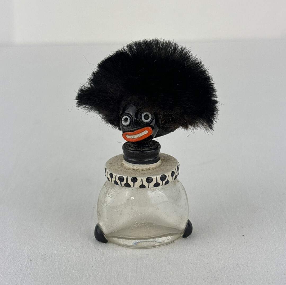 Vintage French Golliwog Perfume Bottle Etsy
