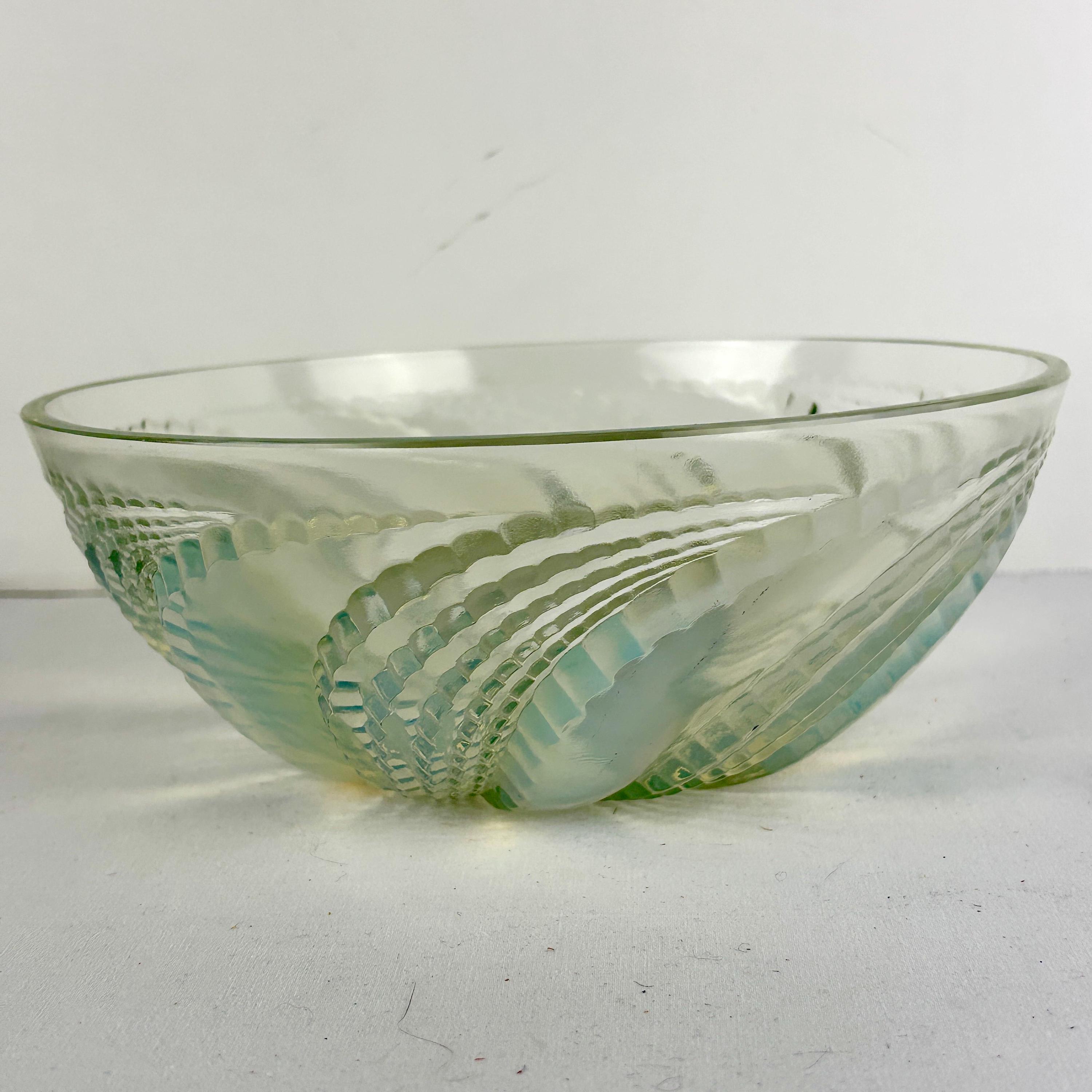 Vintage Rene Lalique Ondes Opalescent Glass Bowl - Etsy